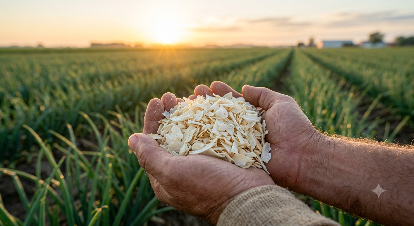 Dehydrated Onion Format Comparison: Flakes vs Minced vs Powder for Food Production Lines
